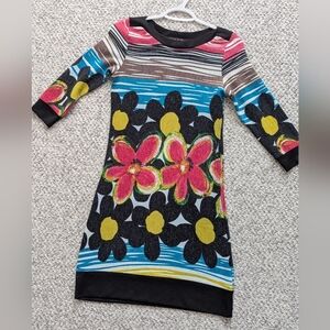 Coco&Tashi Womens (Size Small) Bright Vibrant Colorful Floral Bodycon Mini Dress